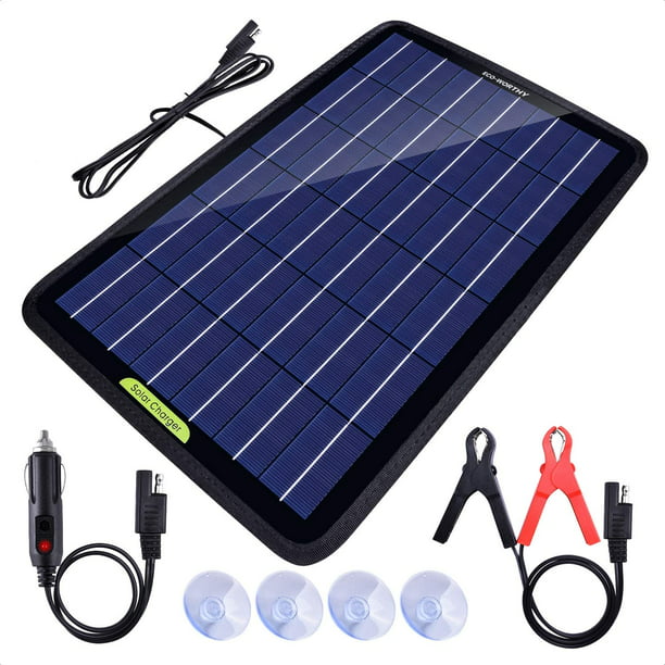 Solar Powered Car Auto Boat Motorcycle 12V Battery Maintainer Trickle Charger MT 